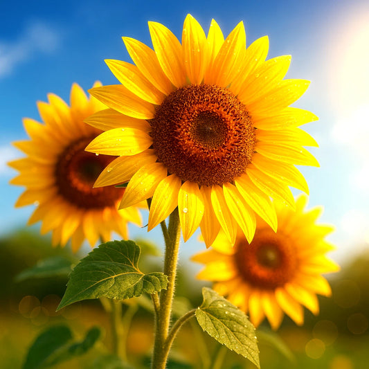Giant Striped Sunflower Seeds – Heirloom Non-GMO Tall Sunflower