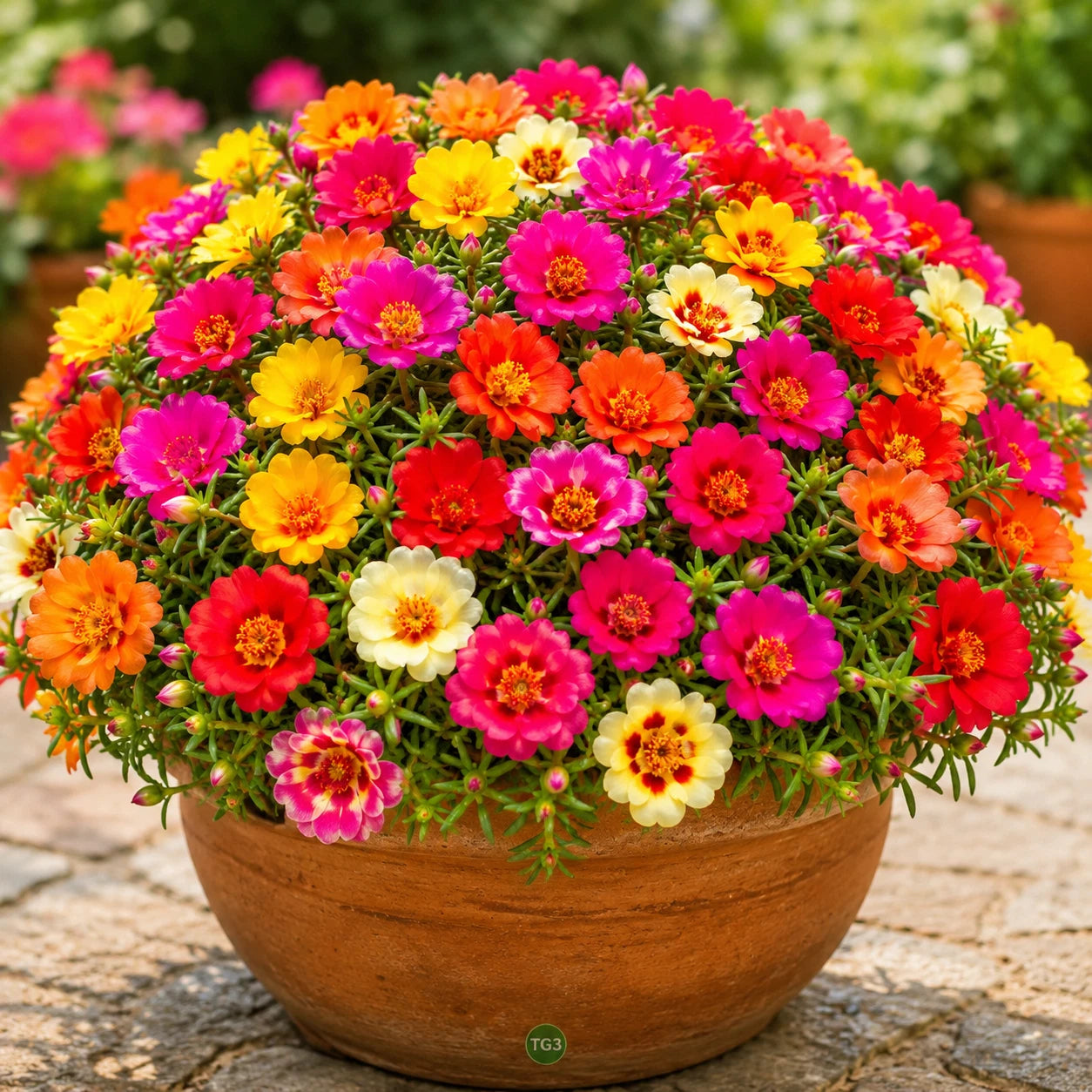 Moss Rose Portulaca Mix Seeds for Planting – Double Bloom Flower Mix