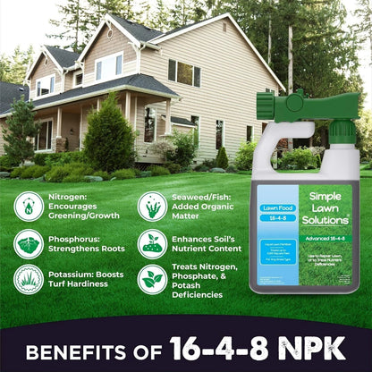 16-4-8 Lawn Food Liquid Fertilizer Spray for All Grass Types