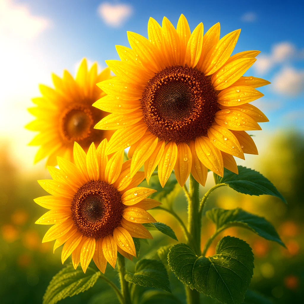 Giant Striped Sunflower Seeds – Heirloom Non-GMO Tall Sunflower