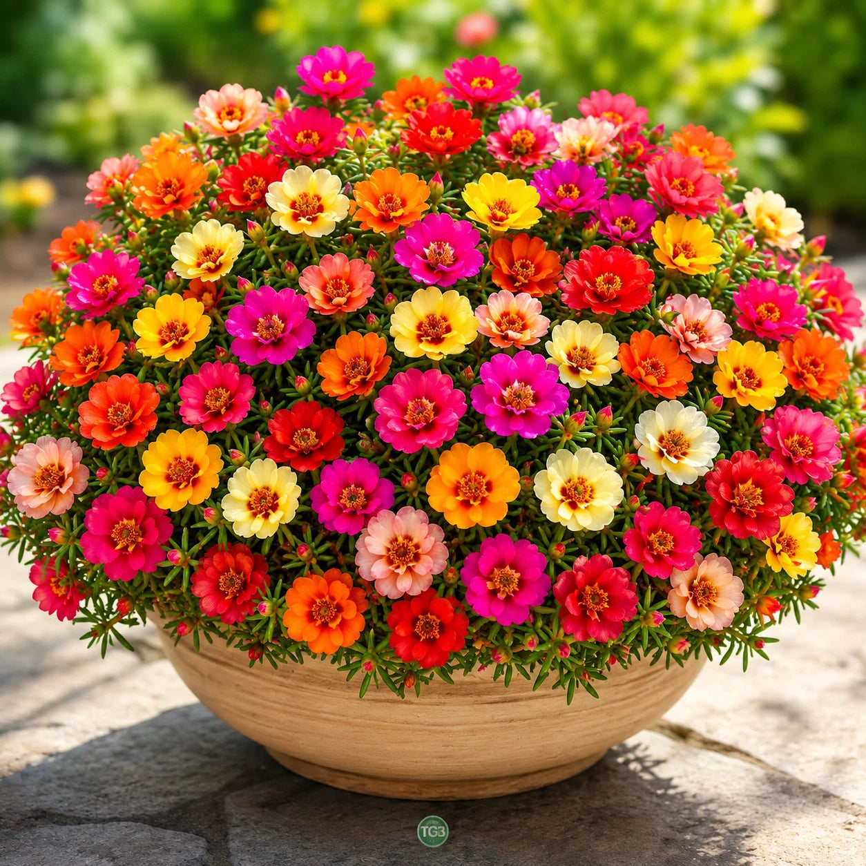 Moss Rose Portulaca Mix Seeds for Planting – Double Bloom Flower Mix
