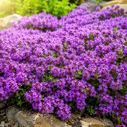 Purple Creeping Thyme Seeds – Perennial Ground Cover for Sunny Gardens