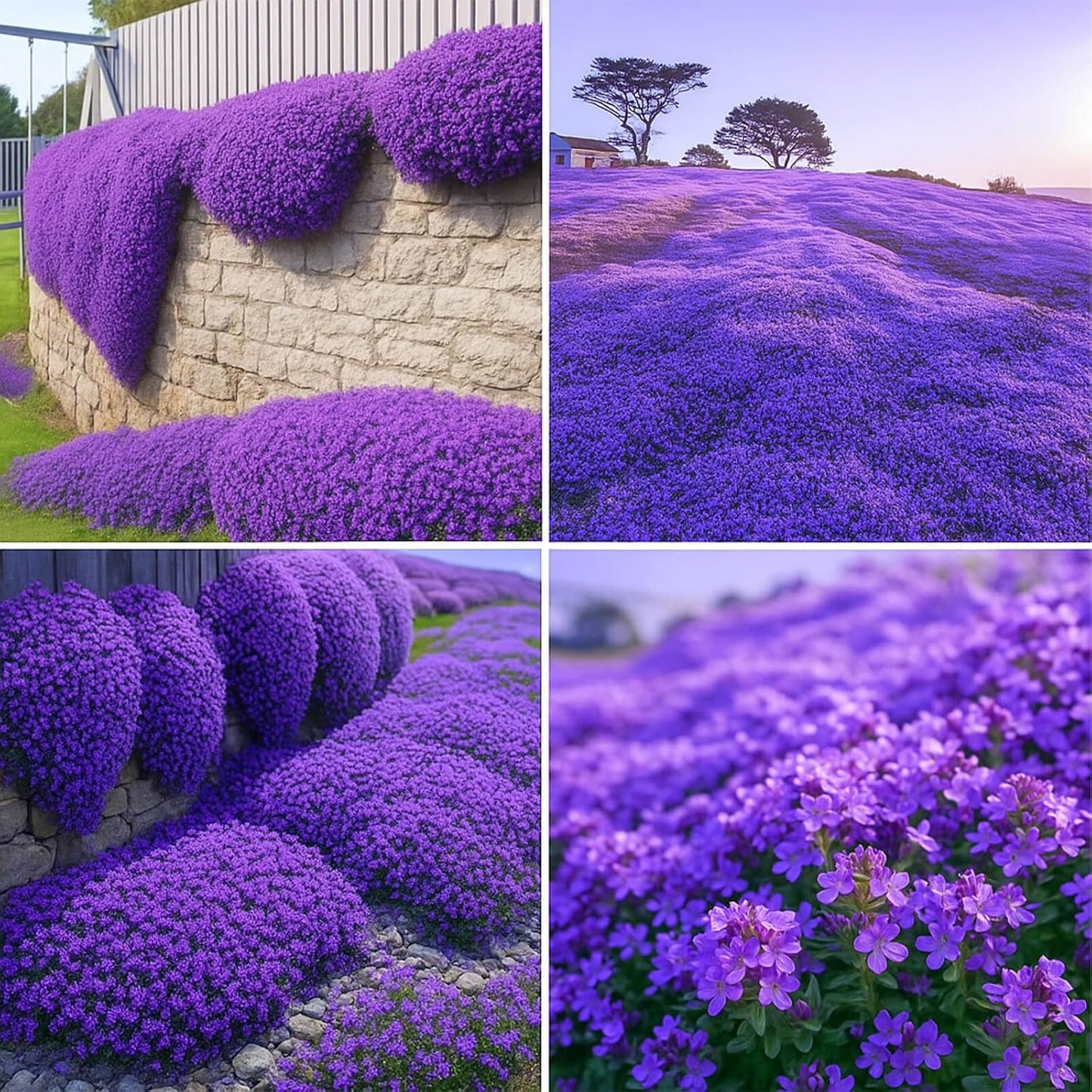 Purple Creeping Thyme Seeds – Perennial Ground Cover for Sunny Gardens