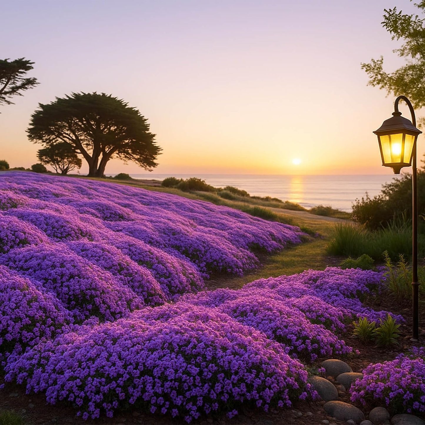 Purple Creeping Thyme Seeds – Perennial Ground Cover for Sunny Gardens