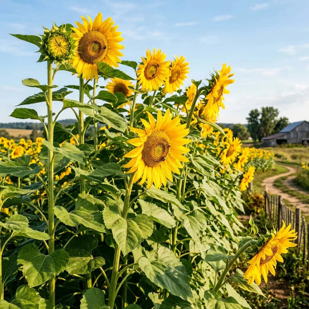 Giant Striped Sunflower Seeds – Heirloom Non-GMO Tall Sunflower